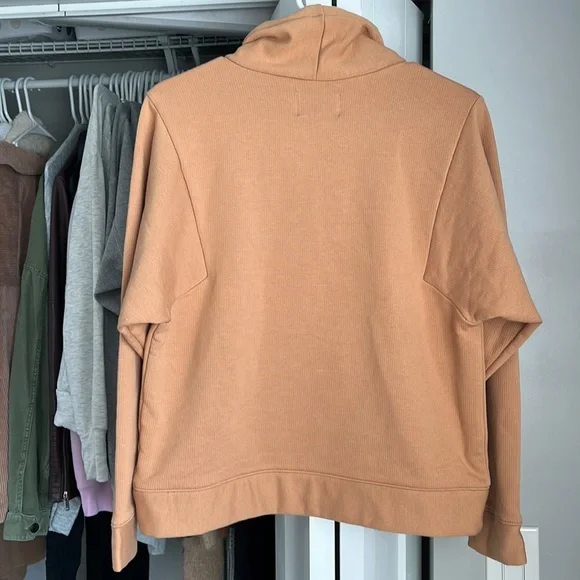 Madewell Loungewear Rust Cowlneck Sweatshirt, NWOT - Picture 4 of 7